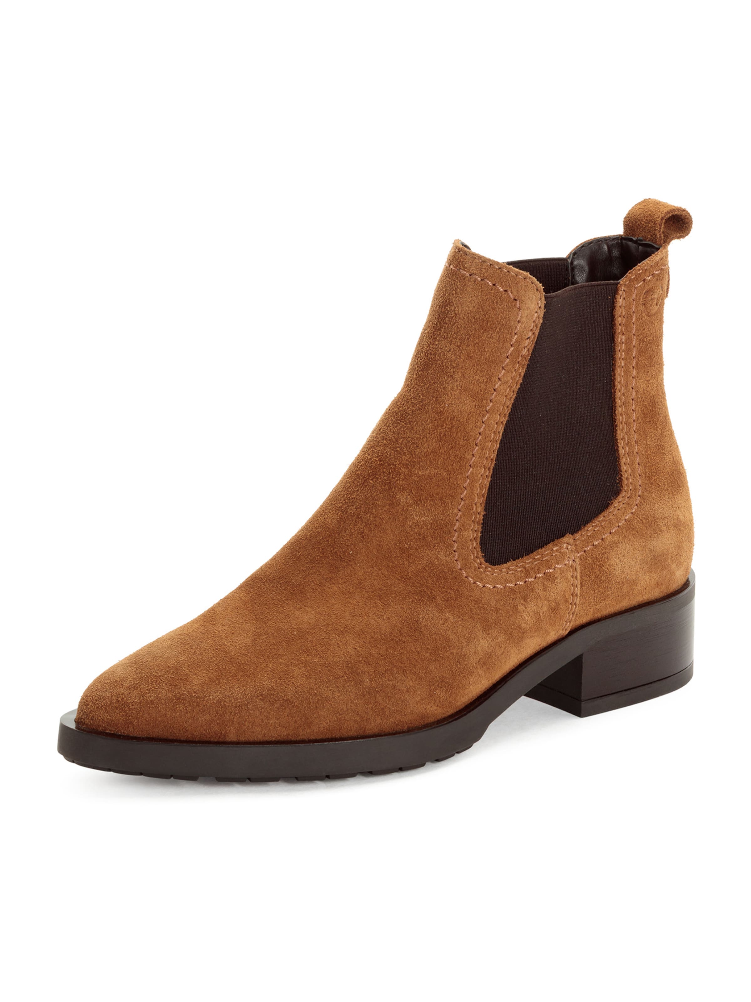 Tamaris Chelsea boots i brun: framsida