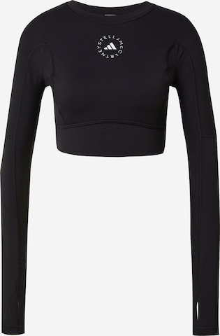 ADIDAS BY STELLA MCCARTNEYTehnička sportska majica - crna boja: prednji dio