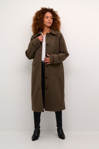 Kaffe Between-Seasons Coat in Brown