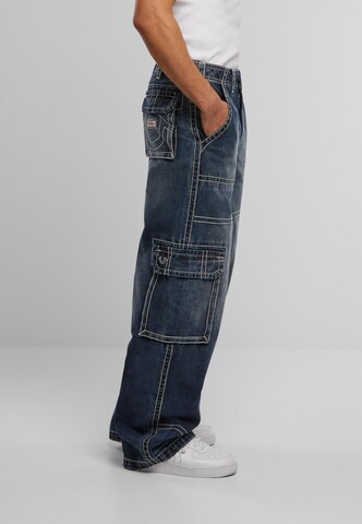 Wide Leg Jeans cargo True Religion en bleu