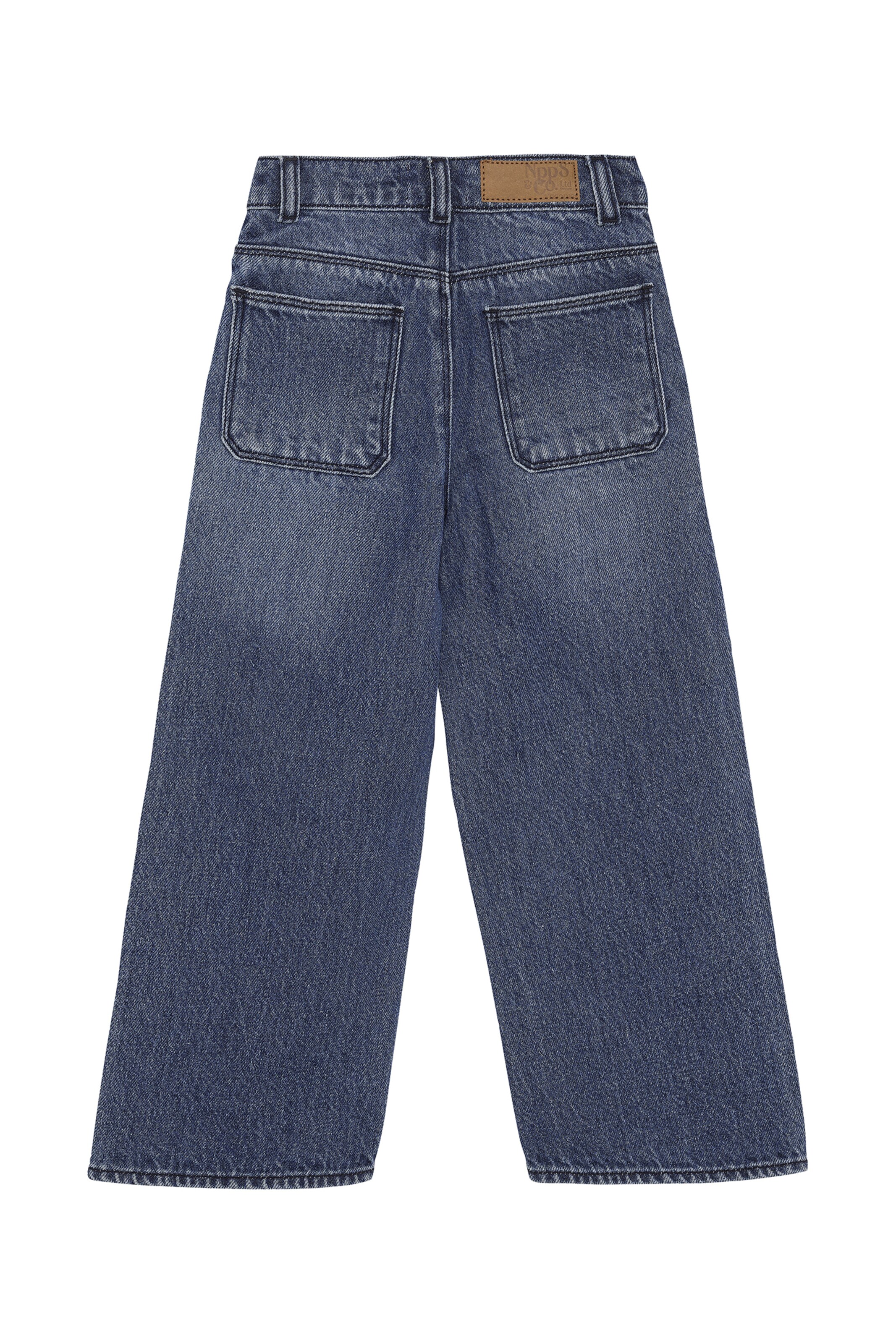 Wide Leg Jean 'Prague' Noppies en bleu