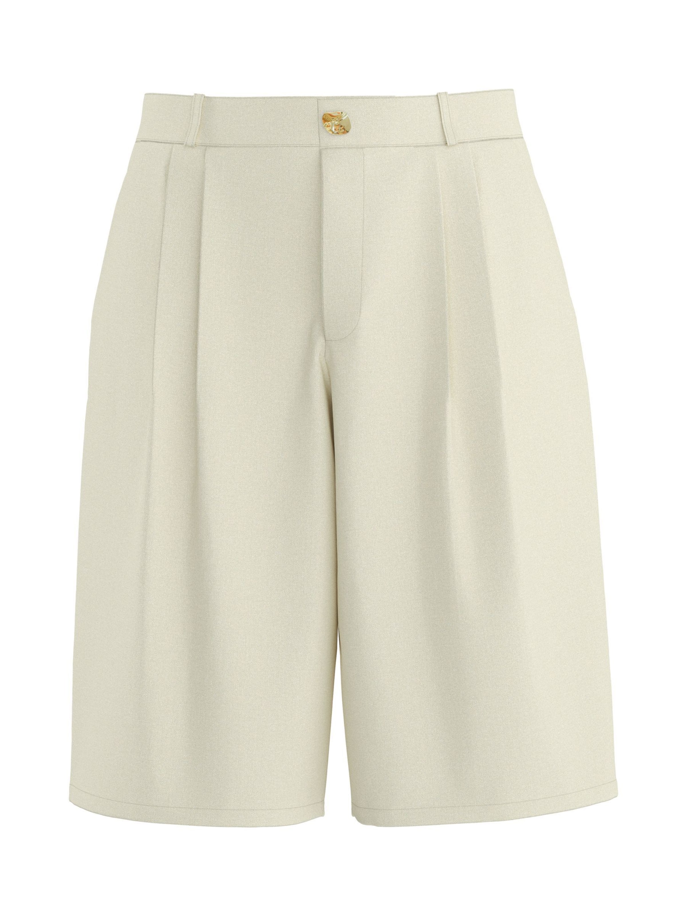 HYPEDROP Regular Pants in Beige: front