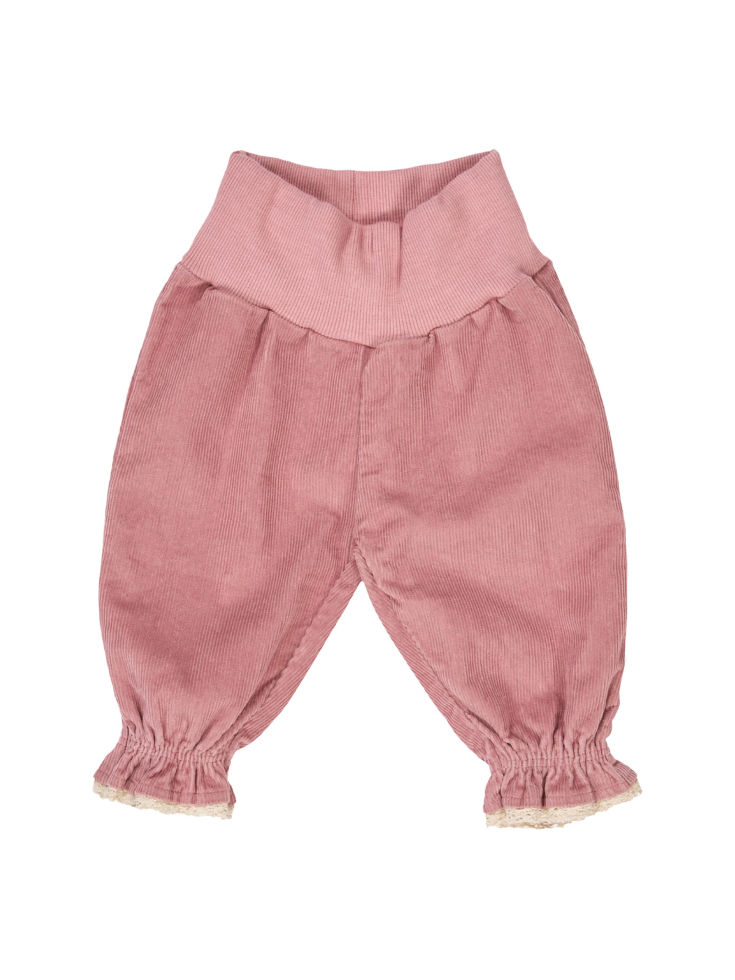 Tapered Pantaloni di Müsli by GREEN COTTON in rosa: frontale