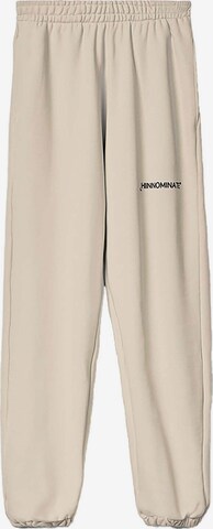 HINNOMINATE Tapered Hose 'Pantalone In Felpa' in Beige: predná strana