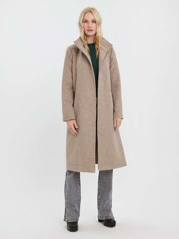 VERO MODA Between-Seasons Coat 'VWTwodope Vera' in Beige