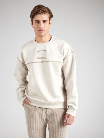 GUESS Sweatshirt 'SHIRO' i beige: forside