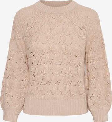 SOAKED IN LUXURY Sweater in Beige: front