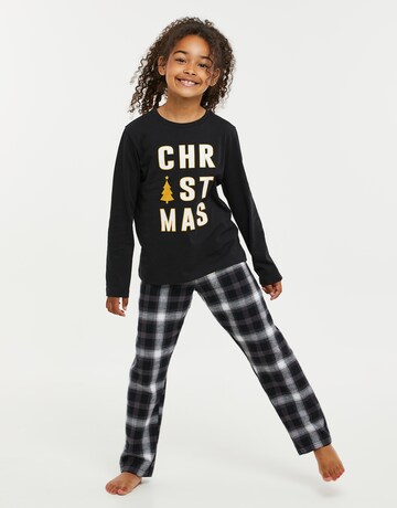 Threadgirls Schlafanzug 'Christmas Nightwear Harold' in Schwarz