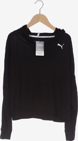 PUMA Sweatshirt & Zip-Up Hoodie in M in Black: front