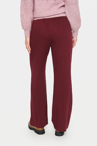 SAINT TROPEZ Loose fit Trousers in Red