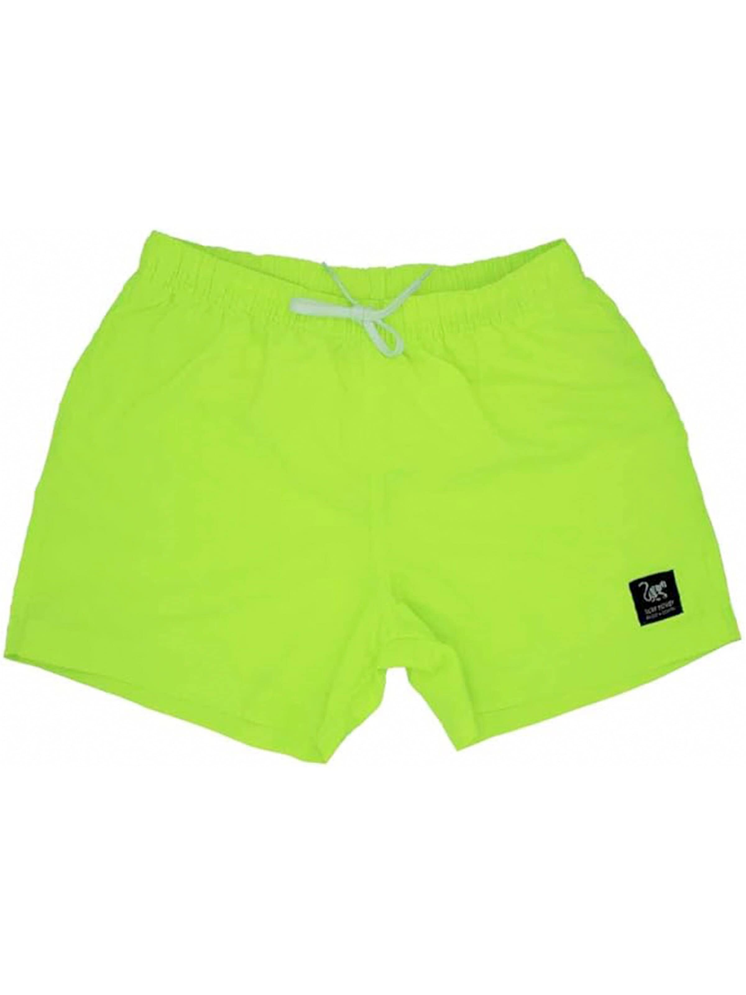 Surf Monkey Swimming Trunks in Yellow: front