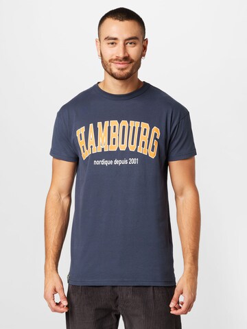 Derbe - Camisa 'Hambourg' em azul: frente