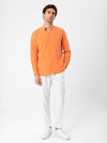 Coupe slim Chemise Antioch en orange