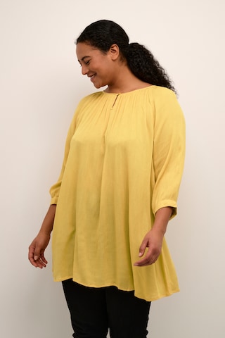 KAFFE CURVE Tunic 'Ami' in Yellow: front