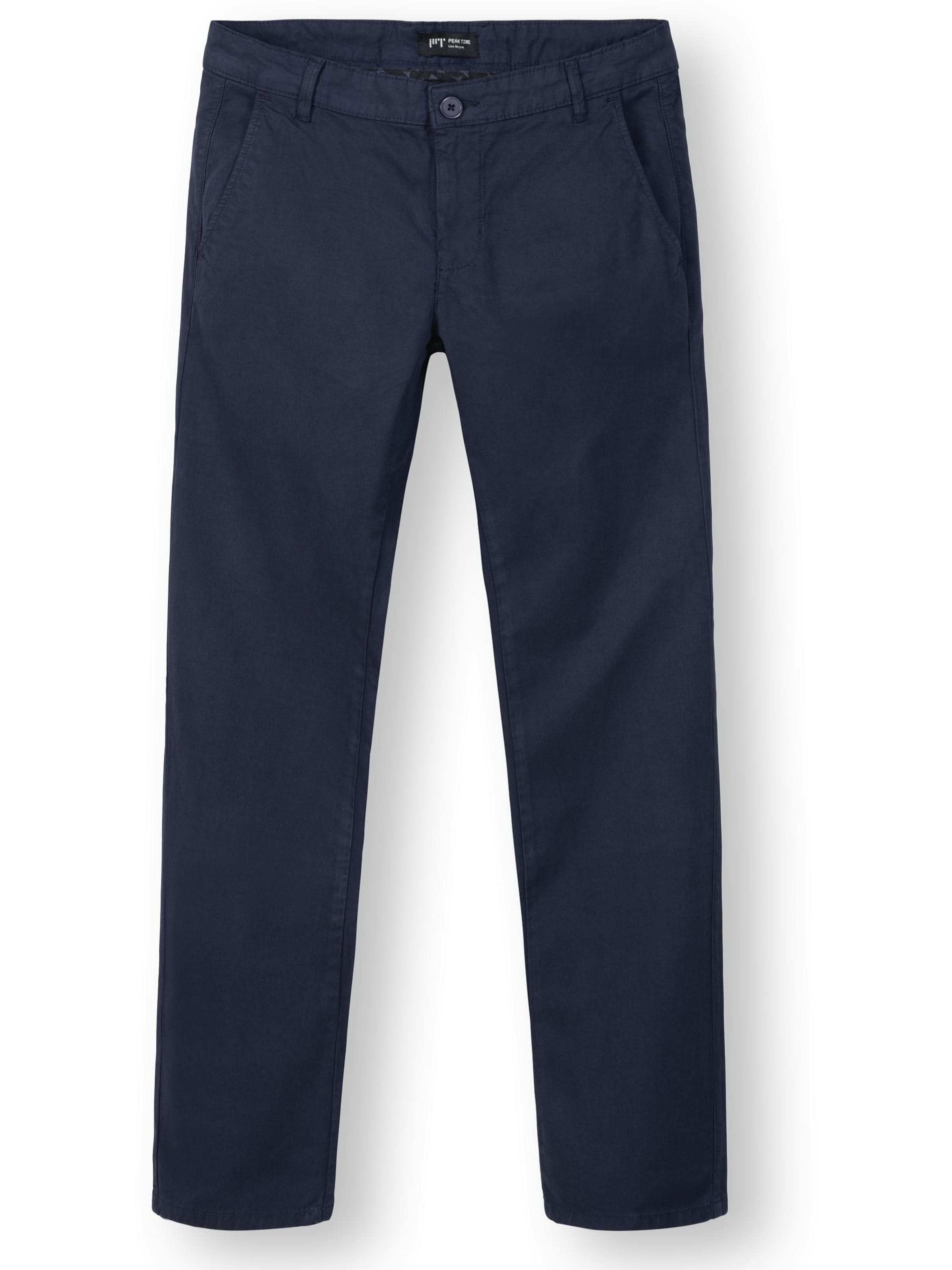 Coupe slim Pantalon chino 'Astron' Peak Time en bleu : devant