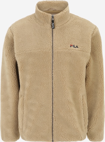FILA Fleece jacket BRAUNLAGE in Beige ABOUT YOU