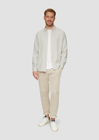 s.Oliver Regular fit Button Up Shirt in White