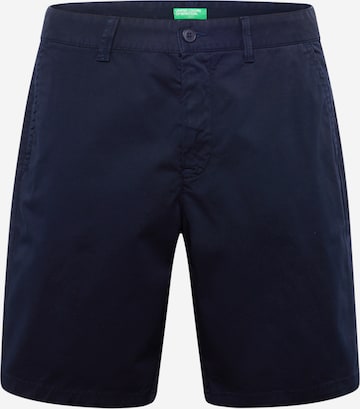 UNITED COLORS OF BENETTON Chino hlače | modra barva: sprednja stran