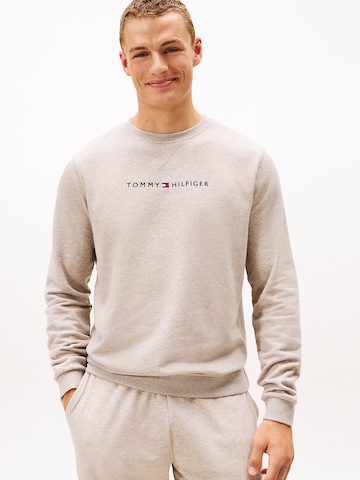 Sweat-shirt TOMMY HILFIGER en beige : devant