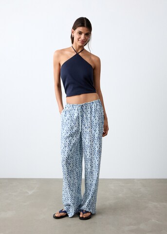 MANGO TEEN Regular Pants in Blue