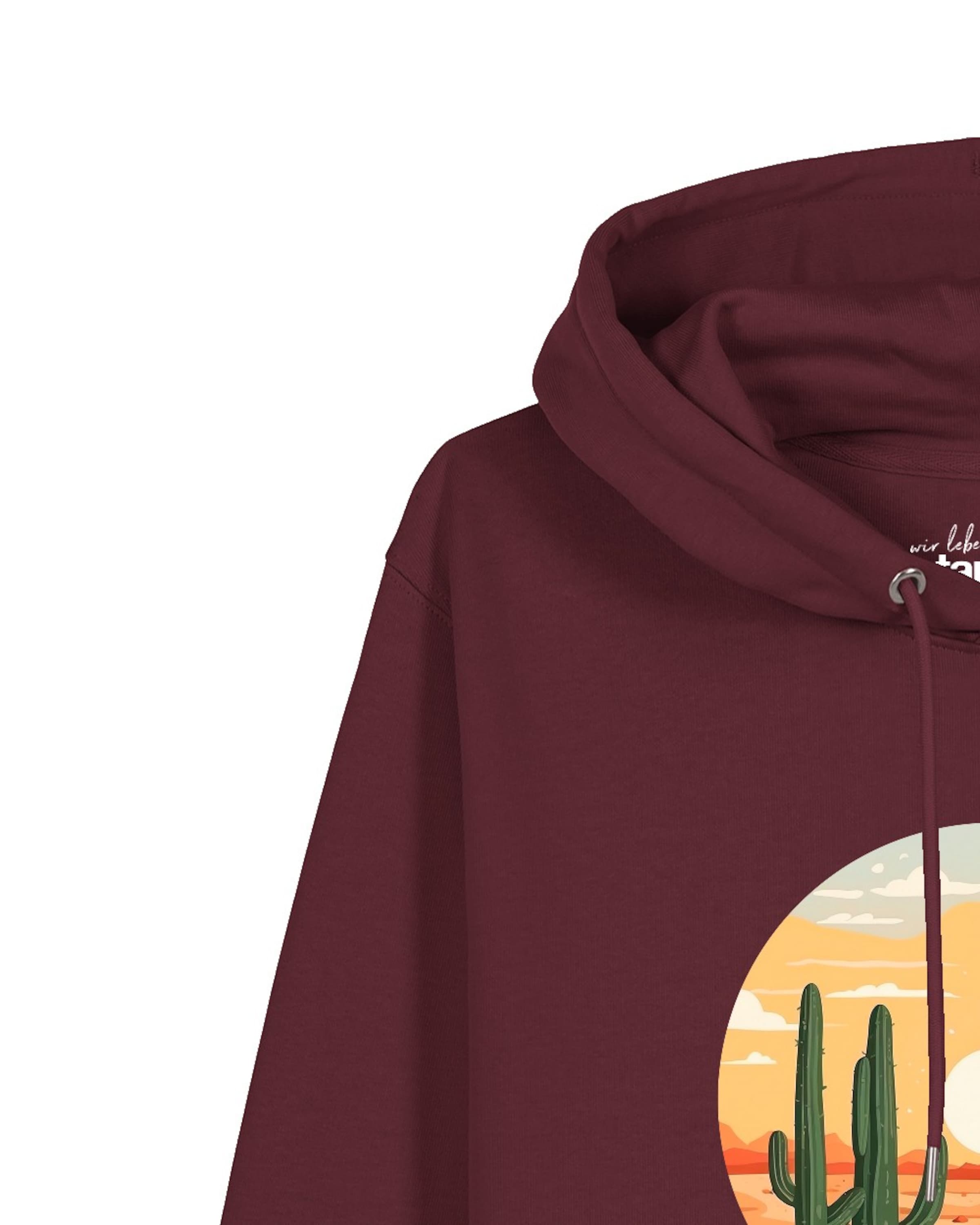 Watapparel Sweatshirt 'Sonnenuntergang in der Wüste' in Rood