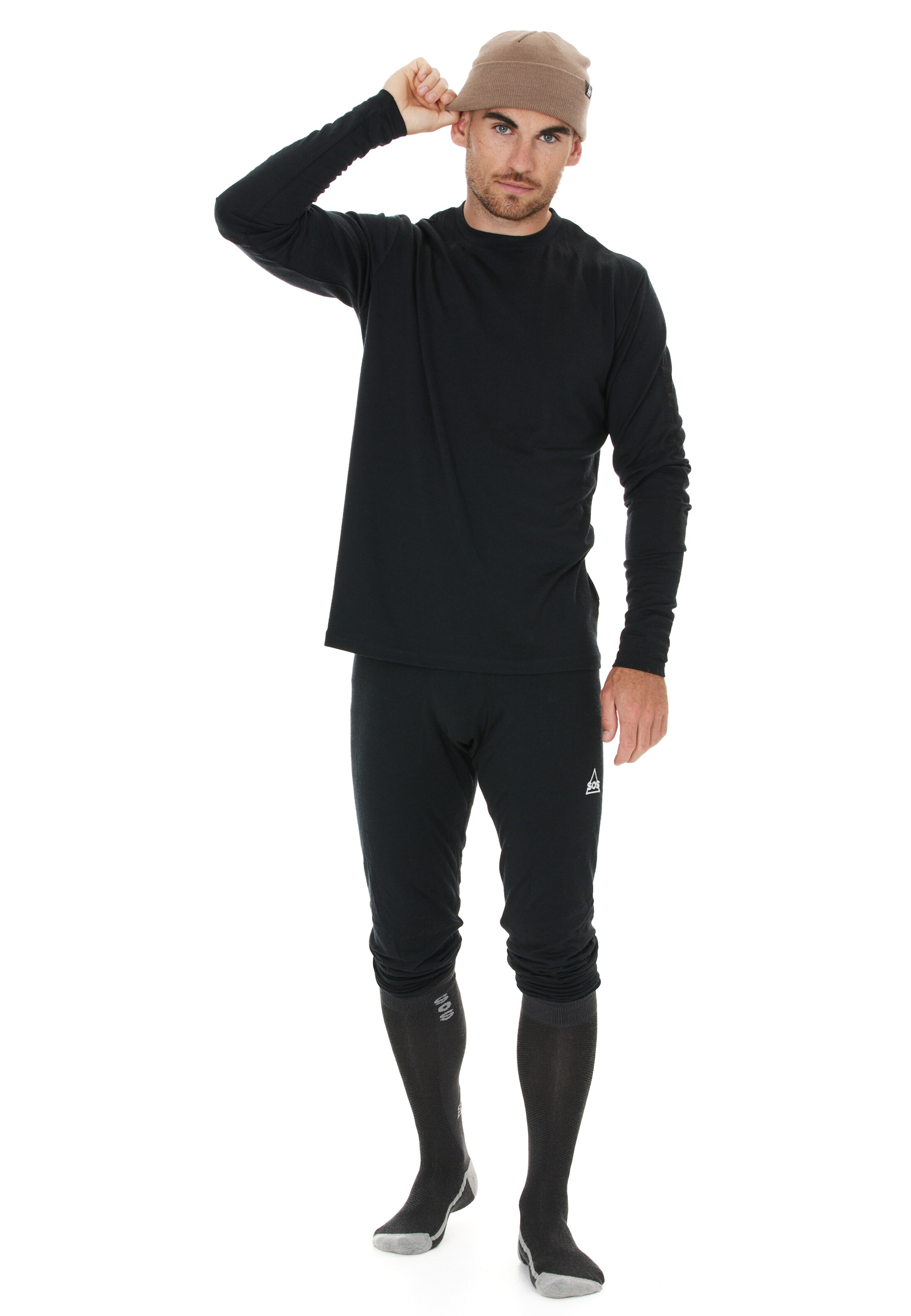 SOS Shirt 'Røldal' in Zwart