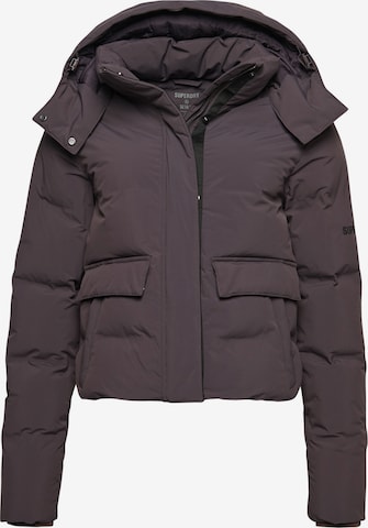 Superdry Athletic Jacket in Purple: front