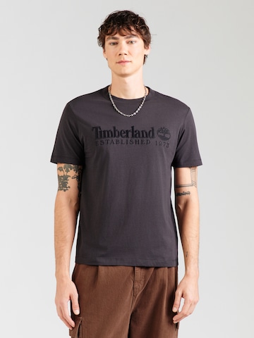 TIMBERLAND Majica 'ESTABLISHED 1973' | črna barva: sprednja stran