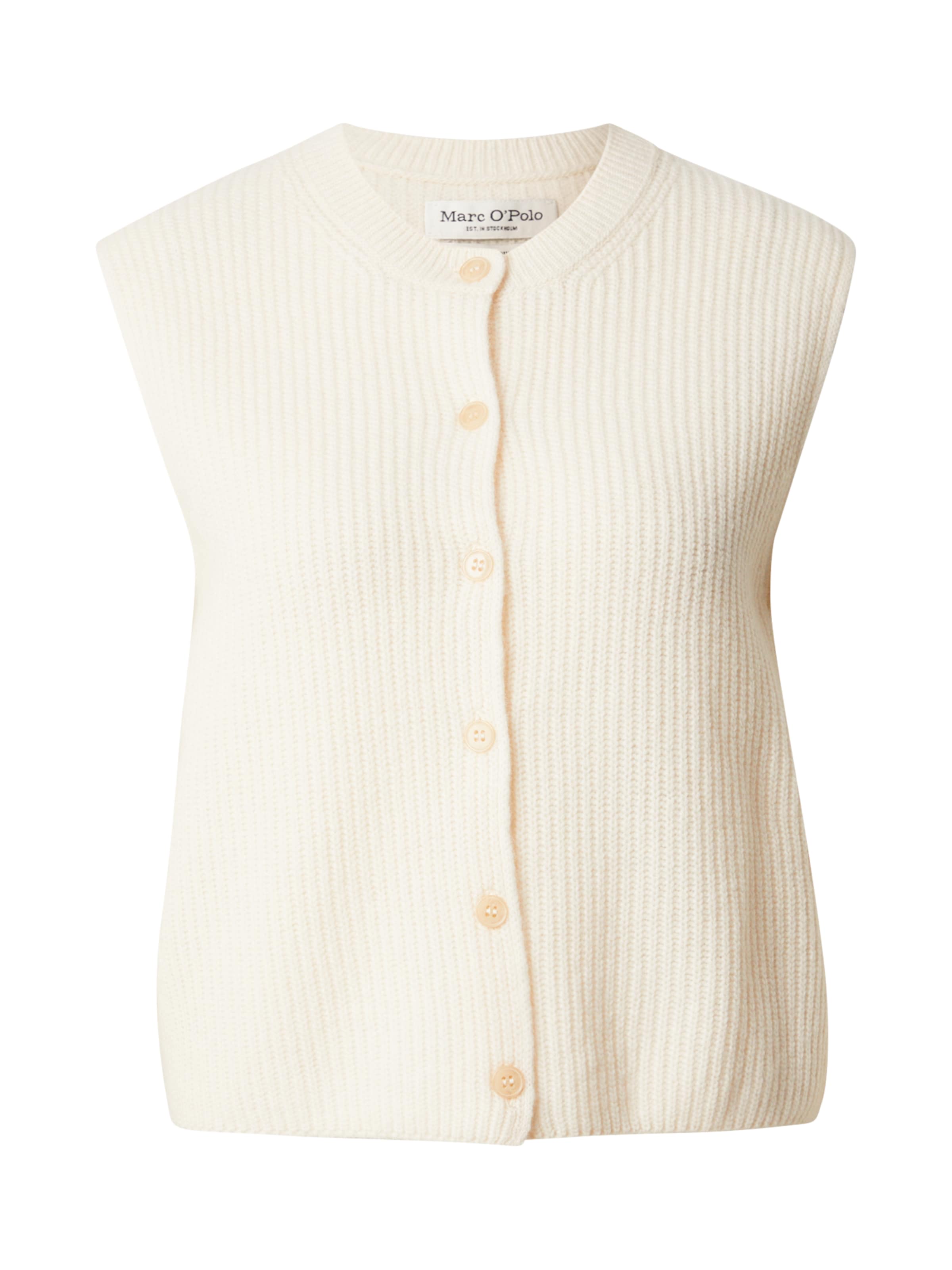Marc O'Polo Kootud vest, värv beež: eest vaates