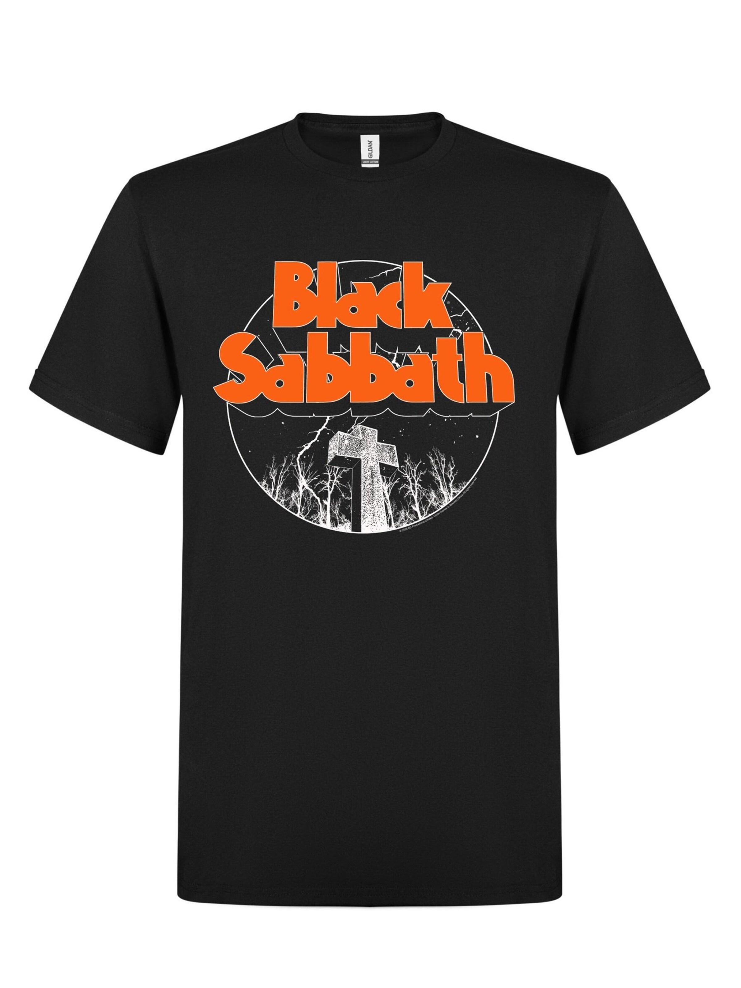 BLACK SABBATH Shirt 'Graveyard' in Zwart: voorkant