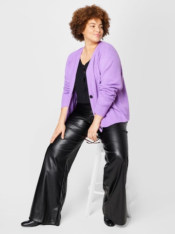 Wide leg Pantaloni de la Urban Classics pe negru