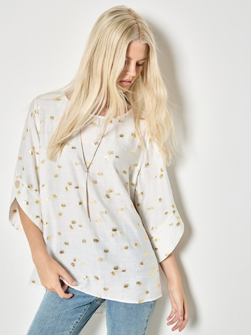 Chemisier ' ' Apricot en blanc : devant