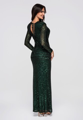 Robe de soirée Ombre en vert