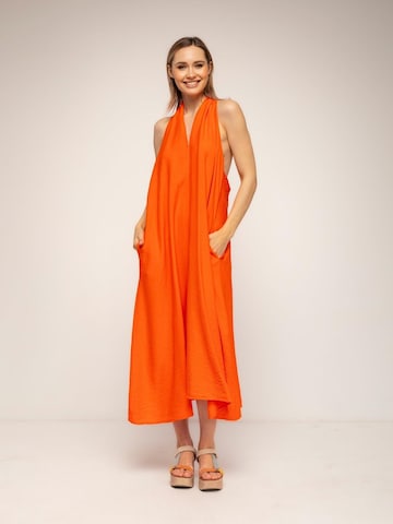 Tantra - Vestido en naranja: frente