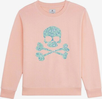 Scalpers Sweatshirt 'Badana Skull' in Pink: front