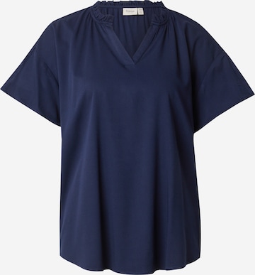 Fransa Blouse 'JUSTINA' in Blue: front