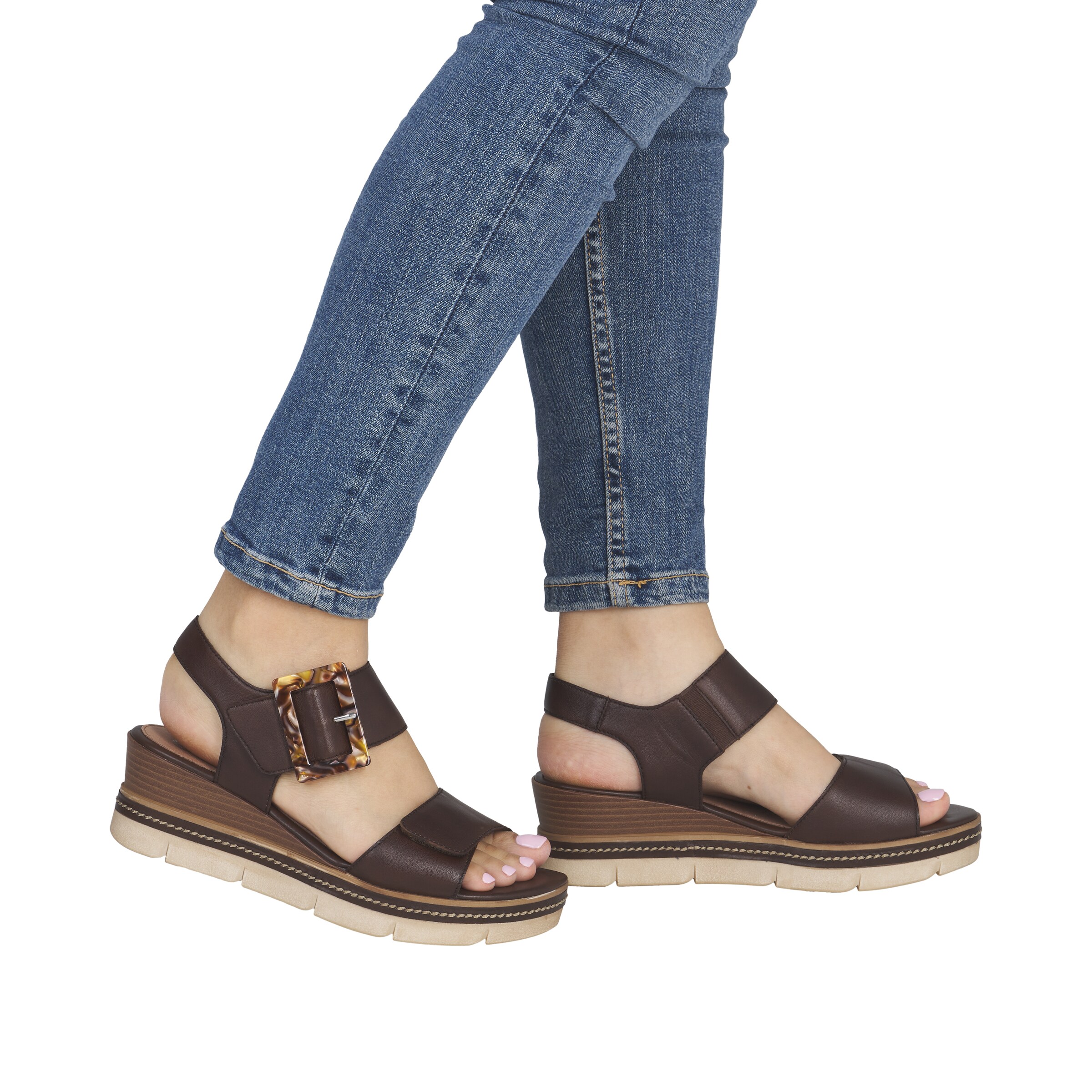 REMONTE Sandals in Brown