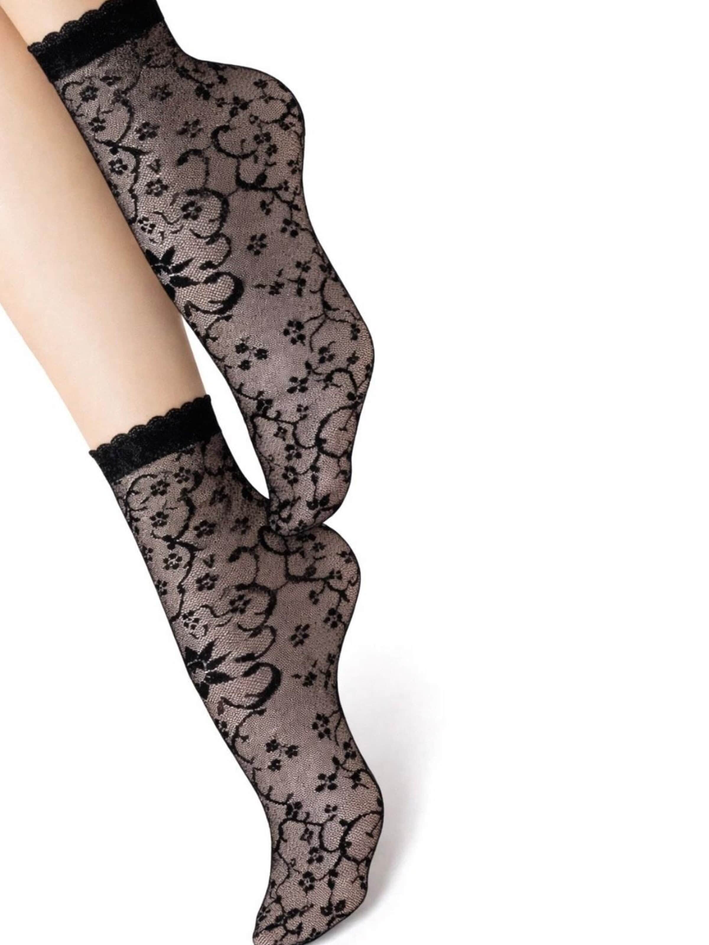 Lycille Fine Stockings in Black