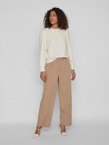 VILA Wide Leg Laskoshousut 'Darka' värissä beige