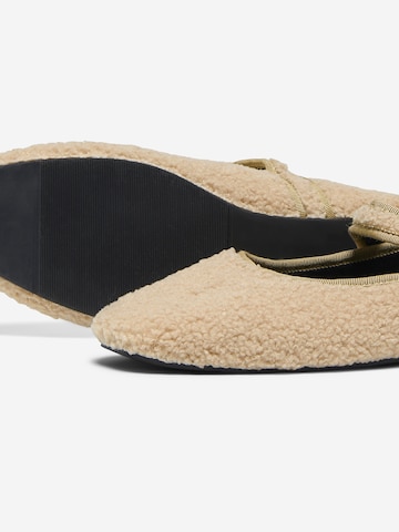 ONLY Ballet Flats with Strap 'ONLHARLEY' in Beige