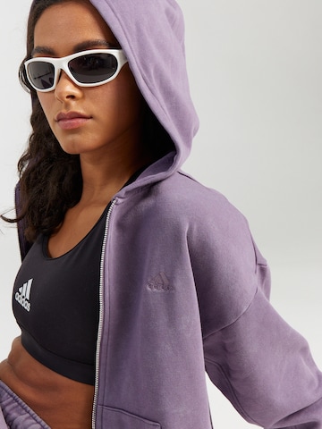 ADIDAS SPORTSWEAR Athletic Zip-Up Hoodie 'ALL SZN' in Purple