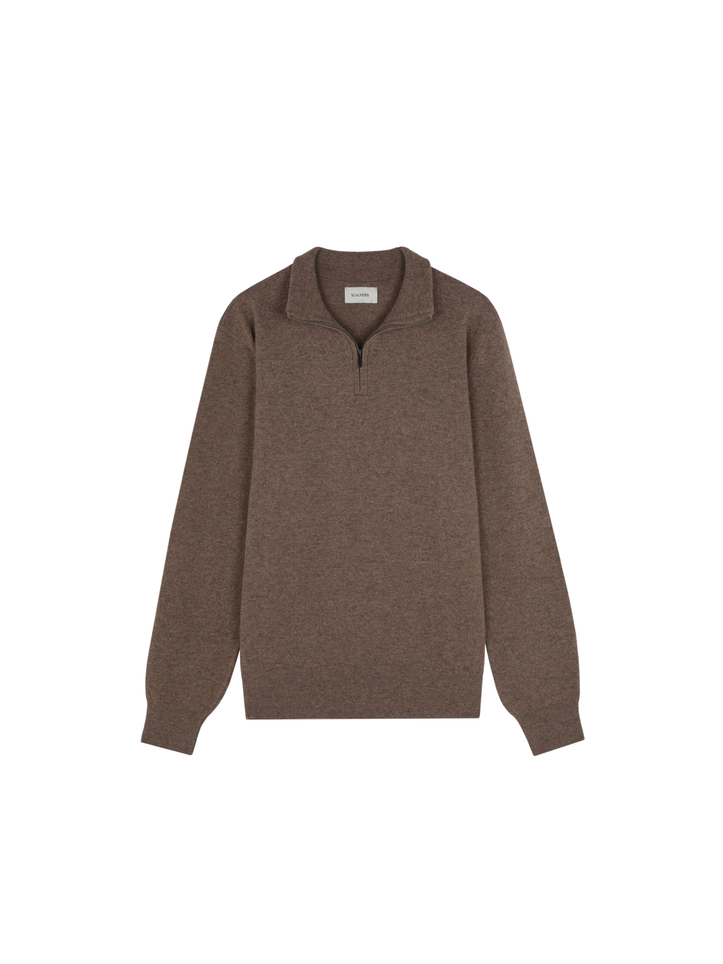 Scalpers Пуловер 'Peak' в кафяво: отпред