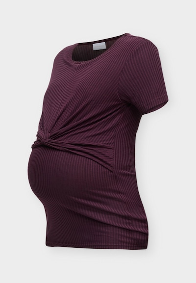 MAMALICIOUS T-shirt 'MLAnli June' en S en lie de vin, Vue avec produit