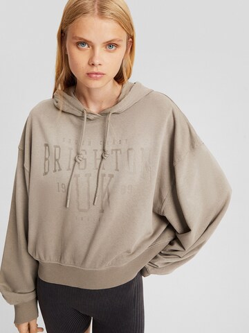 Sweat-shirt Bershka en beige