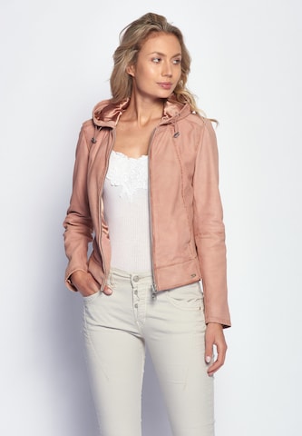 Maze Lederjacke 'Donie' in Pink