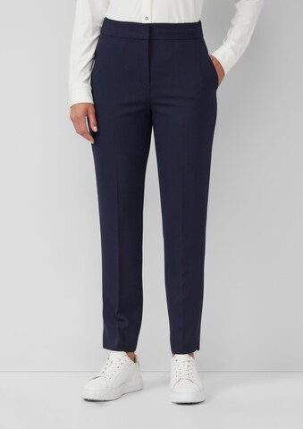 s.Oliver BLACK LABEL Tapered Bügelfaltenhose 'Sue' in Blau: Vorderseite