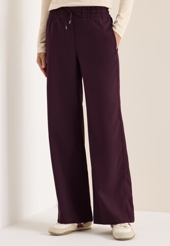 CECIL Wide leg Pants in Purple: front