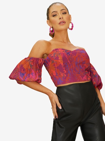 Chi Chi London Blouse in Red