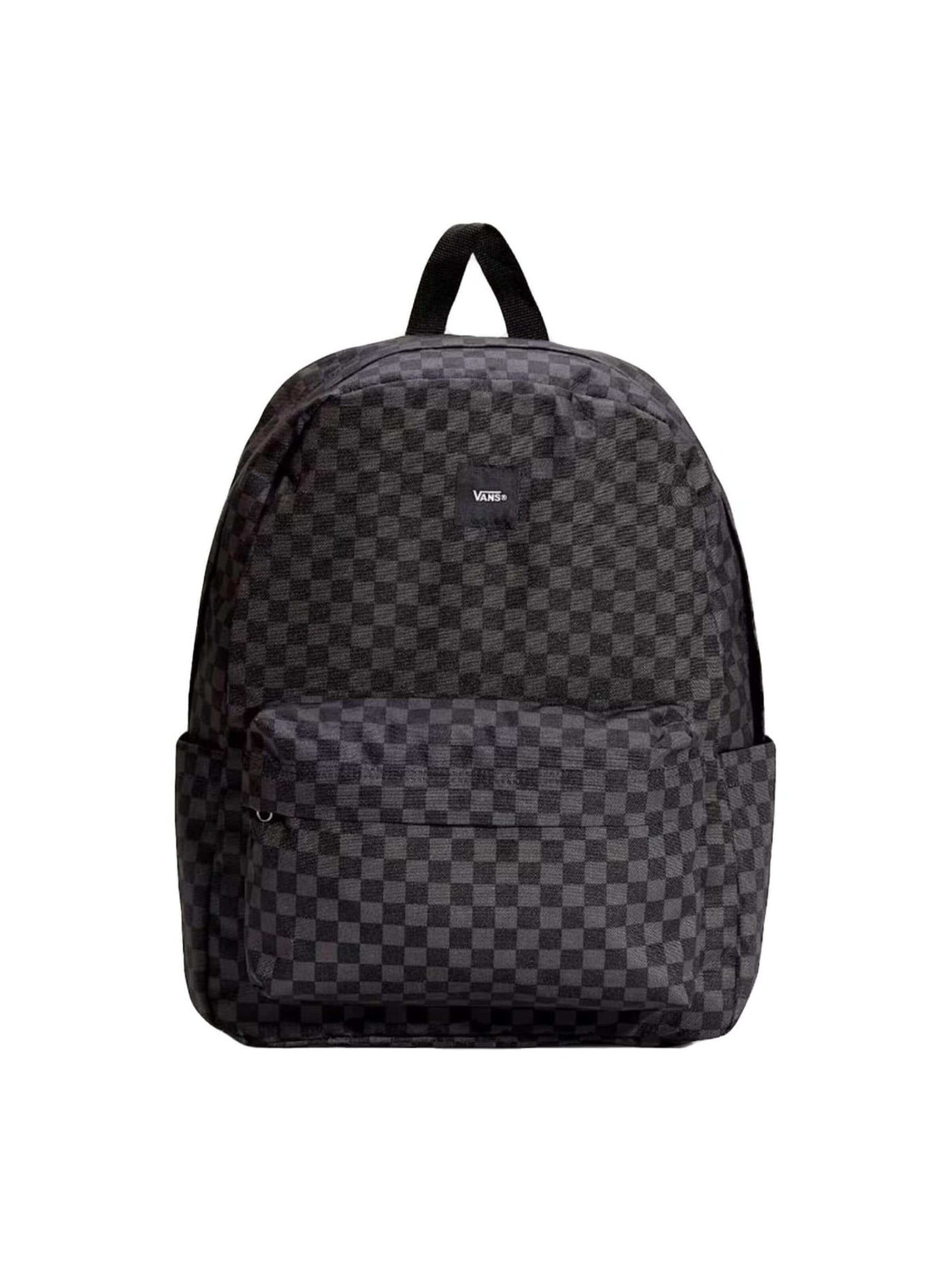 VANS Rucksack 'Old Skool Check Backpack Black / Charcoal'‌‌‌‌‌ in Grau: Vorderseite