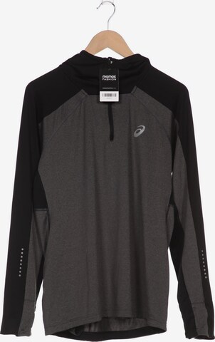 ASICS Sweatshirt & Zip-Up Hoodie in L in Grey: front